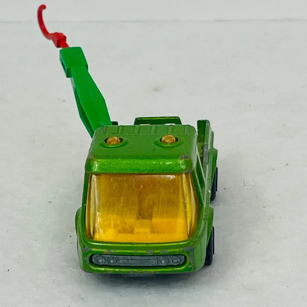Matchbox Superfast No 74 Toe Joe Tow Truck Green Lesney England 1972 Vintage